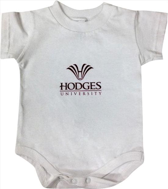 Hodges University Youth Logo Infant Creeper - White